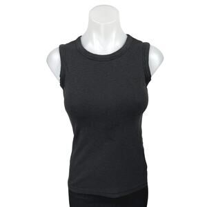 Rachel Zoe Black Layering Base Layer Sleeveless Muscle Tee Tank Top Size XS